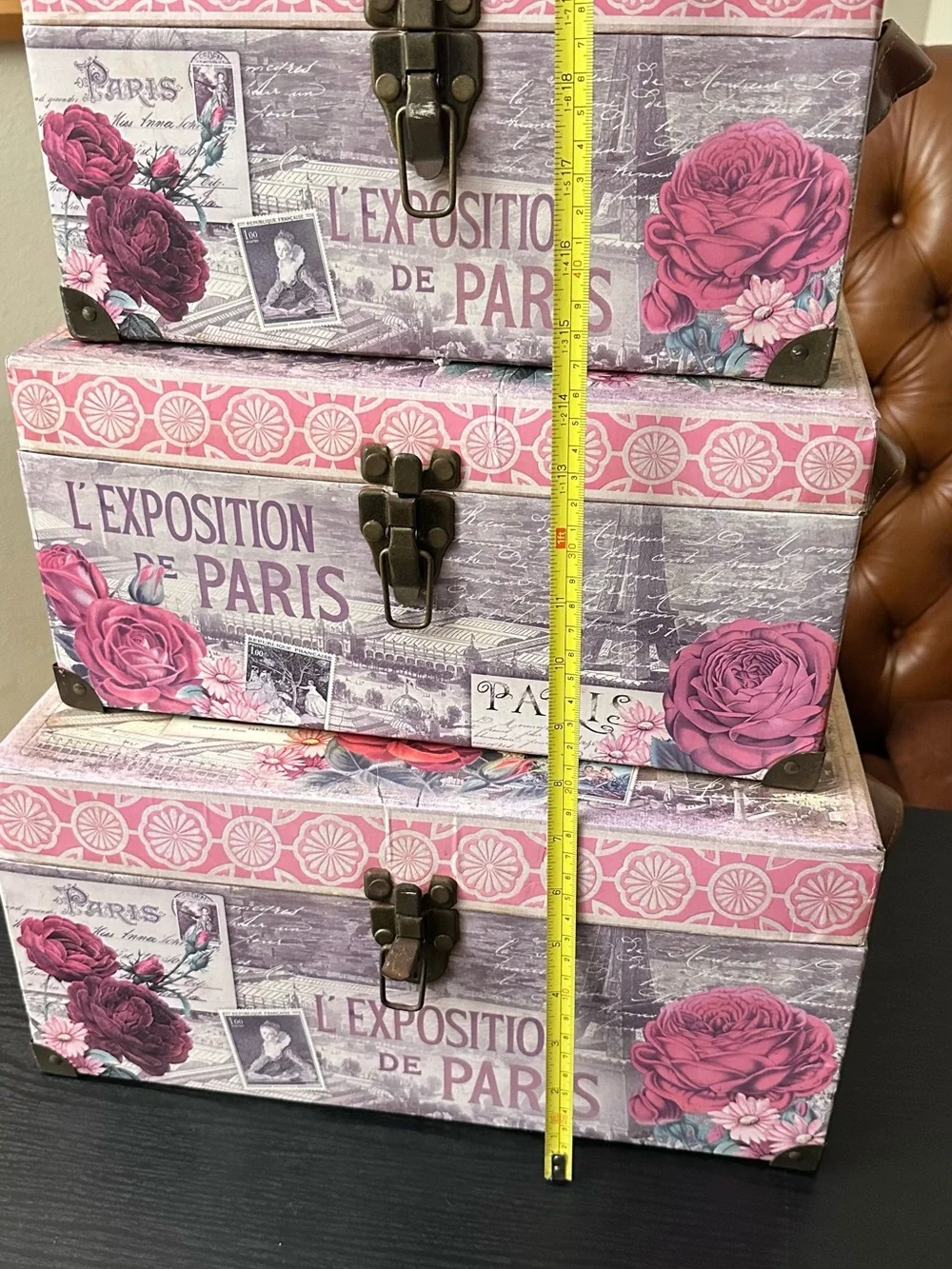 Paris Decorative Storage Boxes – Set of 3